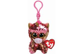 Plus breloc ty 8.5cm sequins unicorn coral cu paiete
