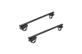 Bare transversale Thule Evo 7108 Raised Rail Squarebar pentru VW Touareg 5 usi SUV, model 2010-2014, 2015-2018, Sistem cu prindere pe bare longitudinale