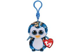 Plus breloc ty 8.5cm sequins pinguin cu paiete