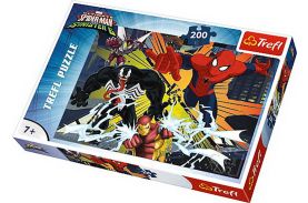 Puzzle trefl 200 explozia spiderman