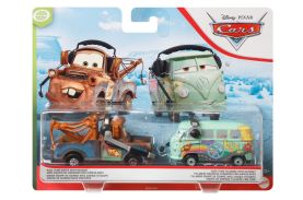 Cars3 set 2 masinute metalice mater cu casti si fillmore cu casti