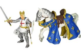 Papo figurina saint louis pe cal