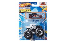 Hot wheels monster truck si masinuta metalica bone shaker_gRH82