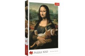 Puzzle trefl 500 monalisa cu pisica