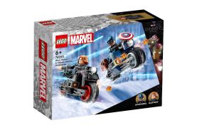 Lego super heroes motocicletele lui black widow si captain america 76260