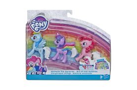 Mlp set 3 ponei cu codite curcubeu