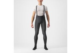 Pantaloni lungi cu bretele Castelli Semifreddo Negru L