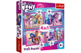 Puzzle trefl 4in1 my little pony - poneii colorati