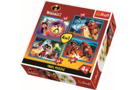 Puzzle trefl 4in1 familia incredibila