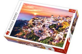 Puzzle trefl 1000 apus in santorini