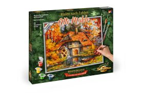 Kit pictura pe numere schipper moara veche toamna