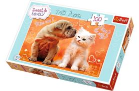 Puzzle trefl 100 hugs kisses
