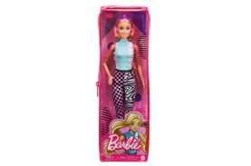 Papusa barbie fashionista blonda cu tinuta sport