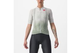 Tricou cu maneca scurta Castelli Climbers 2.0 W de dama Alb/Vernil XS