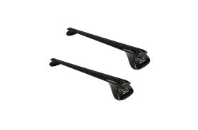 Sistem Bare transversale Green Valley ORIGINAL aluminiu Crossbar Vento negre pentru Opel Astra J Berlina 4 usi Sedan, model 2012-2018, Sistem cu prindere in puncte fixe