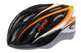 Casca Force Hal negru/portocaliu/alb XS-S (48-54 cm)