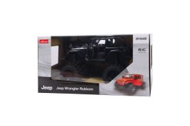 Masina cu telecomanda jeep wrangler jl negru cu scara 1 la 14