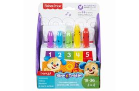 Creioane colorate cu 35 de sunete si melodii limba romana fisher price