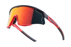Ochelari Force Sonic, lentila rosie oglinda, negru/rosu