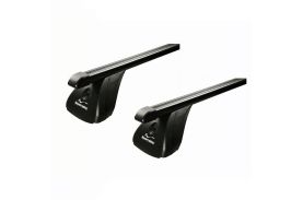 Sistem Bare transversale Green Valley ORIGINAL otel pentru RENAULT Megane II, 4 usi Sedan cu plafon de sticla, model 2003-2008, Sistem cu prindere in puncte fixe (sistem antifurt inclus)