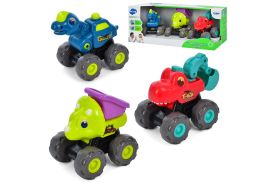 Set vehicule dinozauri cu sistem pull-back