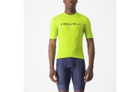 Tricou cu maneca scurta Castelli Elements Galben Fluo M