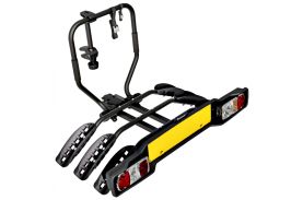 Suport pentru 3 biciclete, Peruzzo Siena 669/3N, cu prindere pe carligul de remorcare, Negru