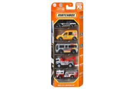 Matchbox set 5 masinute metalice mbx city drivers iii scara 1:64