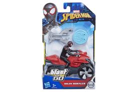 Masinuta atv a lui spiderman cu figurina si lansator