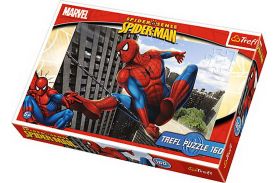 Puzzle trefl 160 sus pe zgarie nori spiderman