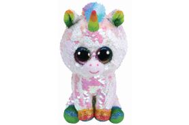 Plus ty 15cm boos unicornul alb cu paiete - TY36669