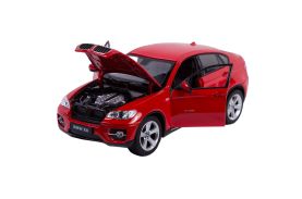 Masinuta metalica bmw x6 rosu scara 1 la 24