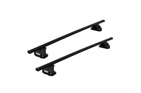 Bare transversale Thule Evo Fixpoint Squarebar pentru KIA Seltos 5 usi SUV, model 2020 - prezent, Sistem cu prindere pe bare longitudinale integrate