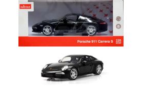 Masinuta metalica porsche 911 negru scara 1 la 24
