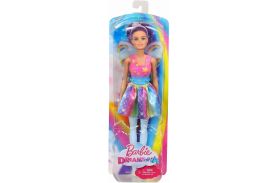 Papusa barbie printesa zana cu parul mov