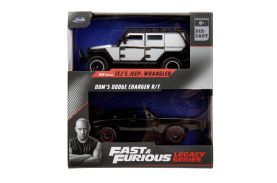 Jada fast and furious set 2 masini metalice jeep wrangler 1:32