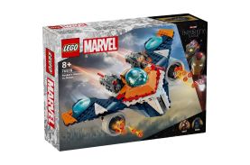 Lego super heroes avionul de lupta al lui rocket vs ronan 76278