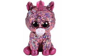 plus ty 24cm boos unicornul roz cu paiete