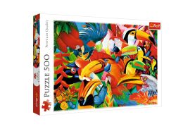 Puzzle trefl 500 pasari colorate