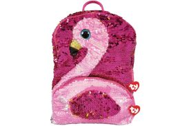 Rucsac de plus ty cu paiete gilda flamingo
