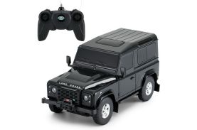 Masina cu telecomanda land rover defender negru cu scara 1 la 24
