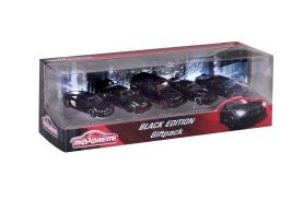 Majorette set 5 masinute black edition