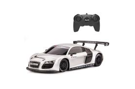 Masina cu telecomanda audi r8 alb cu scara 1 la 24