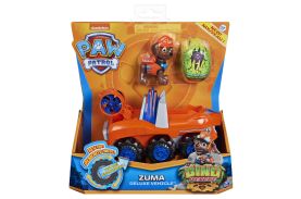 Patrula catelusilor set vehicul cu catelus zuma si figurina dino surpriza