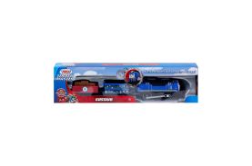 Thomas locomotiva gustavo motorizata cu 2 vagoane si accesorii