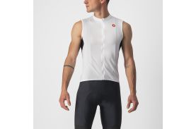 Tricou fara maneci Castelli Entrata VI SL Alb L