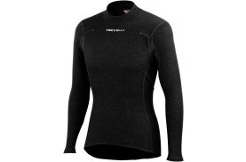 Bluza de corp cu maneca lunga Castelli Flanders Warm LS, Negru, L
