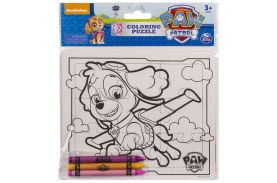Patrula catelusilor puzzle pentru colorat