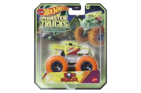 Hot wheels monster truck glow in the dark masinuta bone shaker scara 1:64
