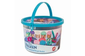 Galetusa cu 4 borcanase de plastilina si accesorii frozen